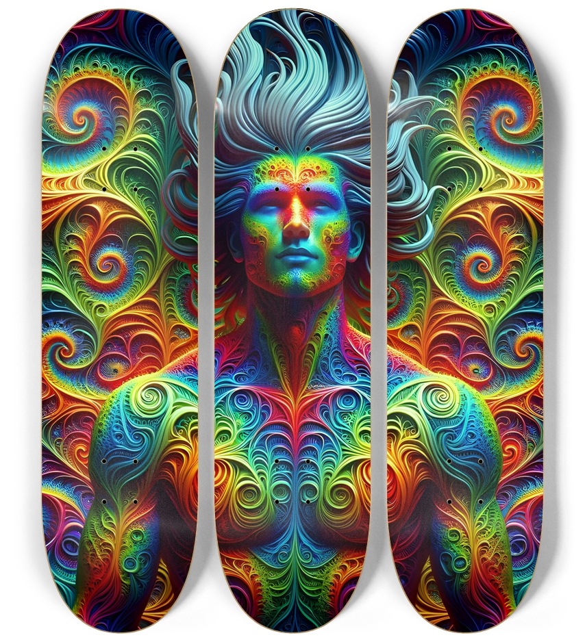 Gay Fractal Man #8 3 Deck Wall Series