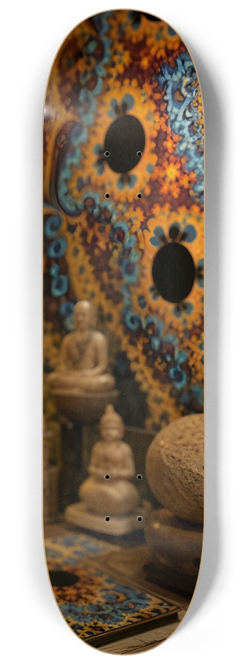 Japanese Woman & Fractal Zen #2 #3 8-1/4 Skateboard Deck