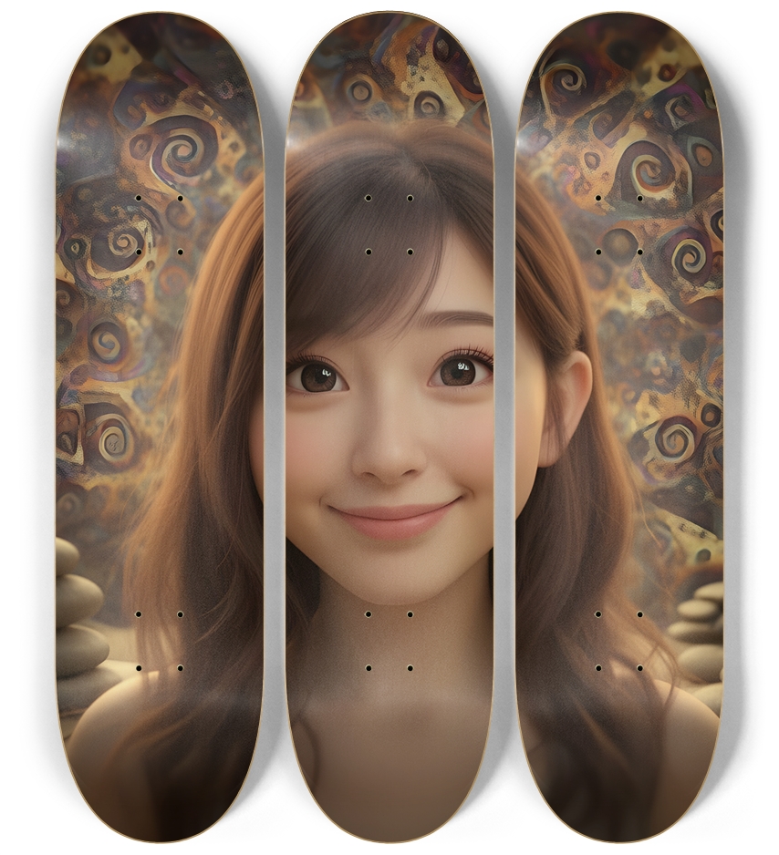 Japanese Woman & Fractal Zen #18