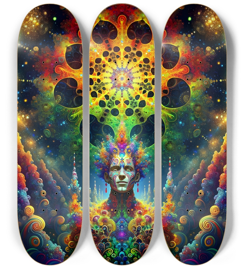 Gay Fractal Man #3 3 Deck Wall Series