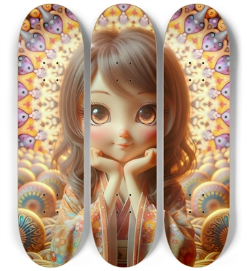 Japanese Woman & Fractal Zen #36