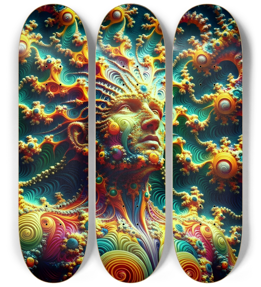 Gay Fractal Man #43 3 Deck Wall Series
