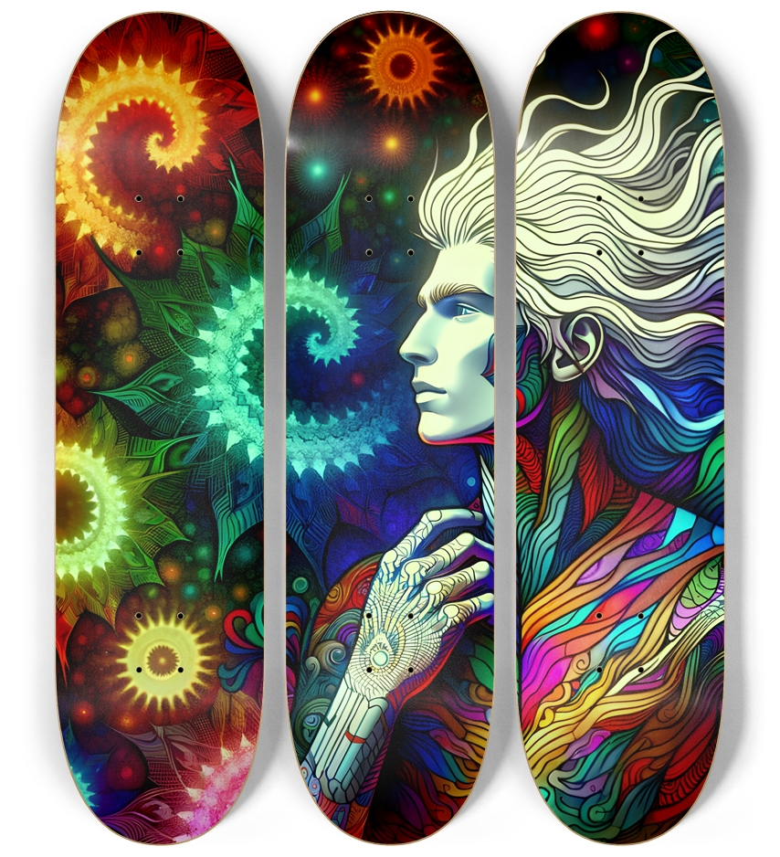 Gay Fractal Man #42 3 Deck Wall Series