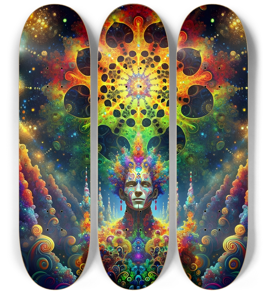 Gay Fractal Man #3 3 Deck Wall Series