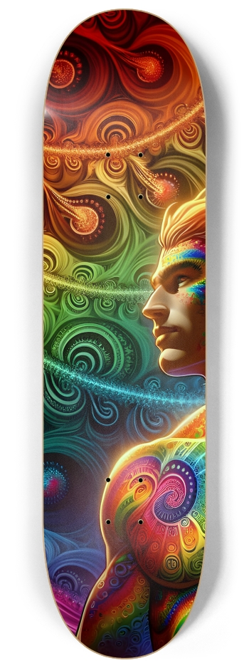 Gay Fractal Man #5 #2 8-1/4 Skateboard Deck