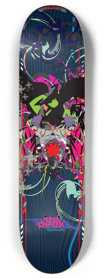 Spherical Duel Existence Skateboard Deck