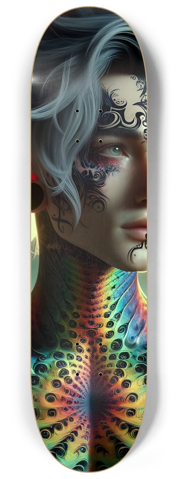 Fractal Lesbian #24 #2 8-1/4 Skateboard Deck