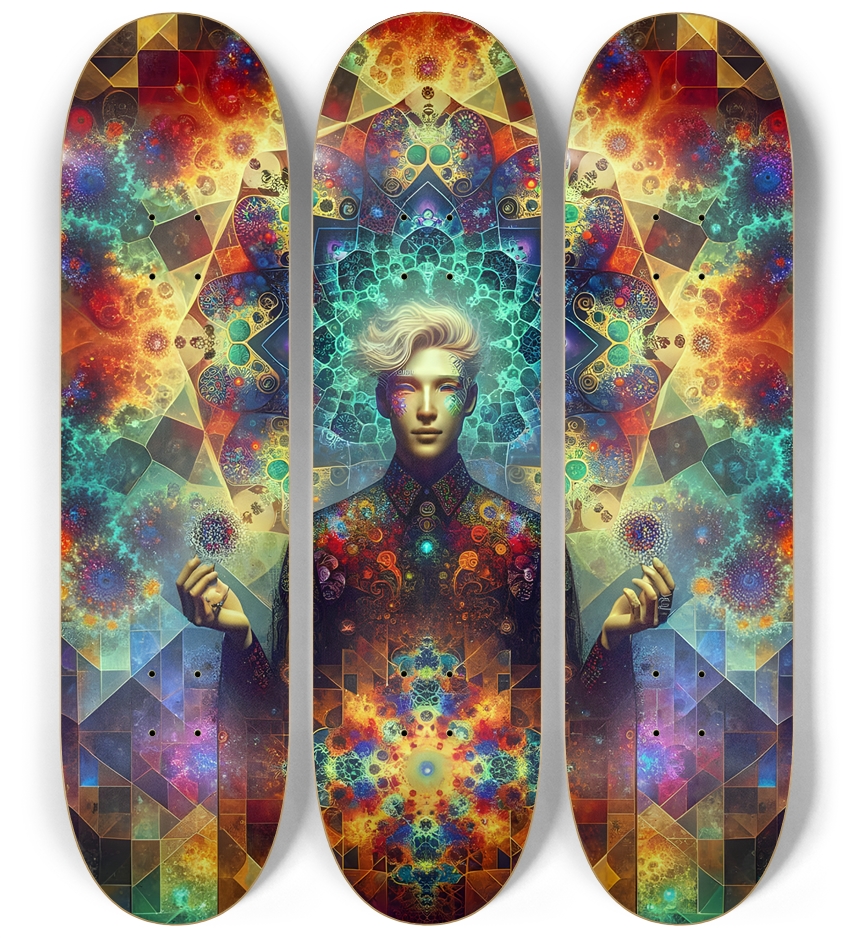 Fractal Lesbian #20 3 Deck Wall Series