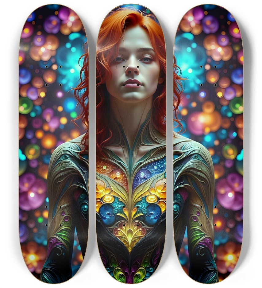 Psychedelic Lesbian Elf - Redhead #26 3 Deck Wall Series