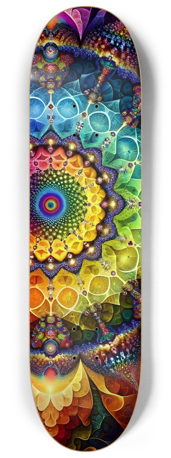 Fractal Lesbian #23 #1 8-1/4 Skateboard Deck