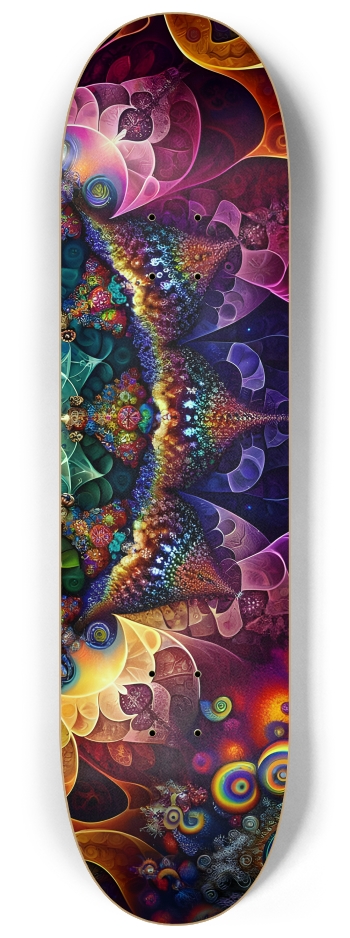 Fractal Lesbian #23 #2 8-1/4 Skateboard Deck