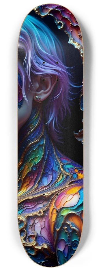 Psychedelic Gay Man - Dyed Hair #1 #3 8-1/4 Skateboard Deck