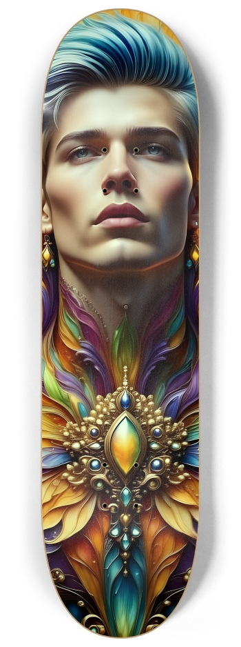 Psychedelic Gay Man - Dyed Hair #13 #2 8-1/4 Skateboard Deck