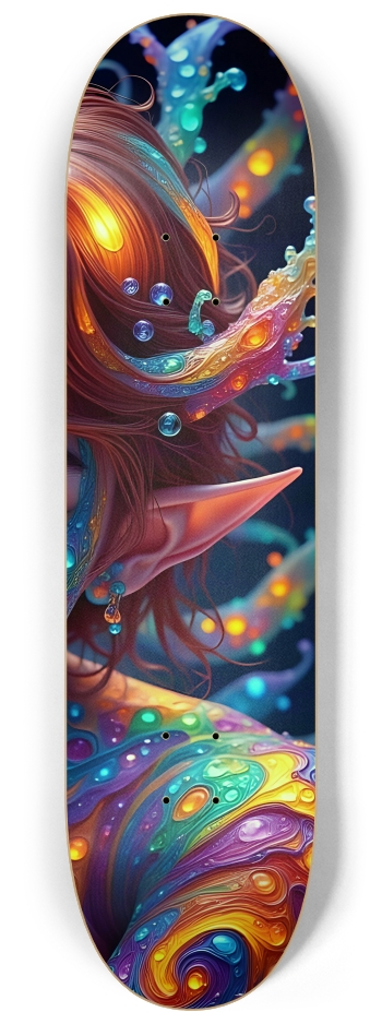 Psychedelic Lesbian Elf - Redhead #27 #3 8-1/4 Skateboard Deck