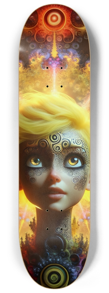 Fractal Lesbian #4 #2 8-1/4 Skateboard Deck