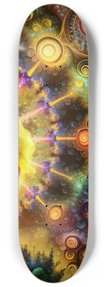Fractal Lesbian #4 #3 8-1/4 Skateboard Deck