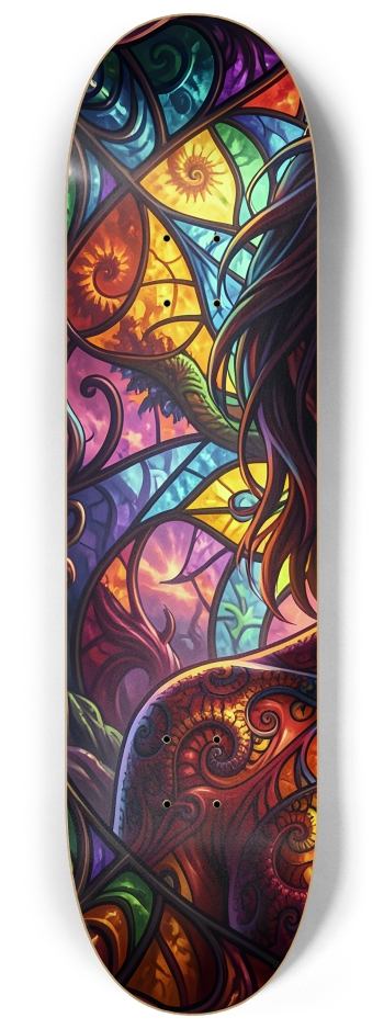 Fractal Lesbian #15 #1 8-1/4 Skateboard Deck
