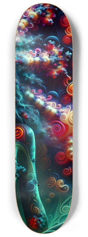 Fractal Lesbian #25 #3 8-1/4 Skateboard Deck