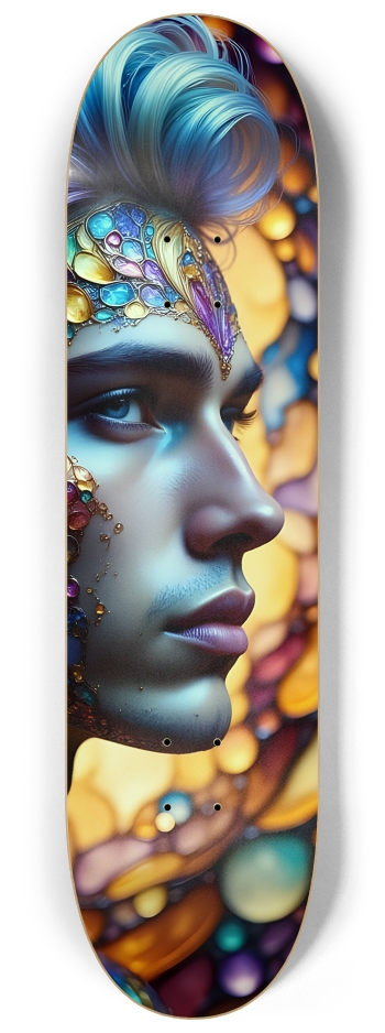 Psychedelic Gay Man - Dyed Hair #21 #3 8-1/4 Skateboard Deck