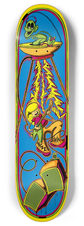 Psychedelic Spaceman Custom Skateboard