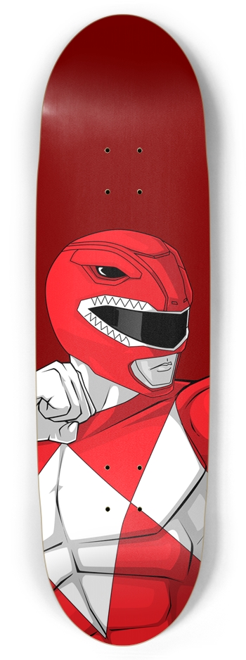 Red Mighty Morphin Power Ranger Football Shape