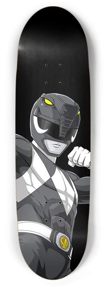 Black Mighty Morphin Power Ranger Football Shape