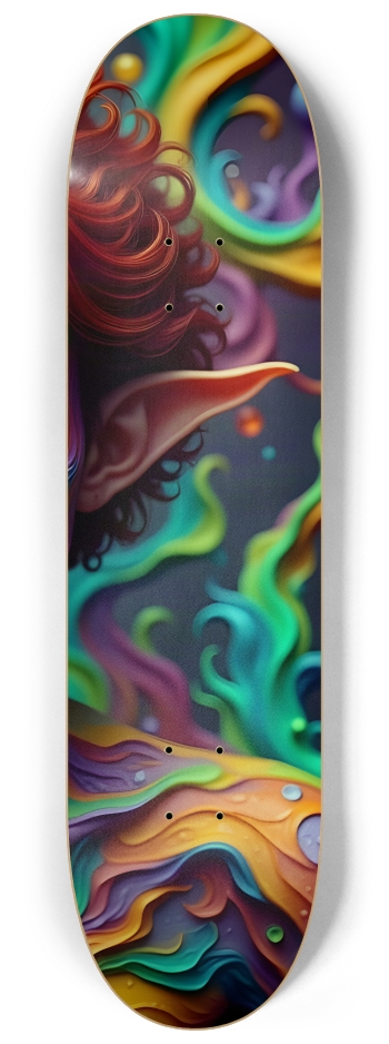 Psychedelic Gay Elf - Redhead #28 #3 8-1/4 Skateboard Deck