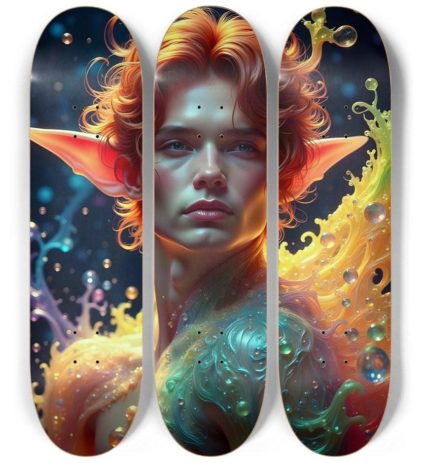 Psychedelic Gay Elf - Redhead #37 3 Deck Wall Series