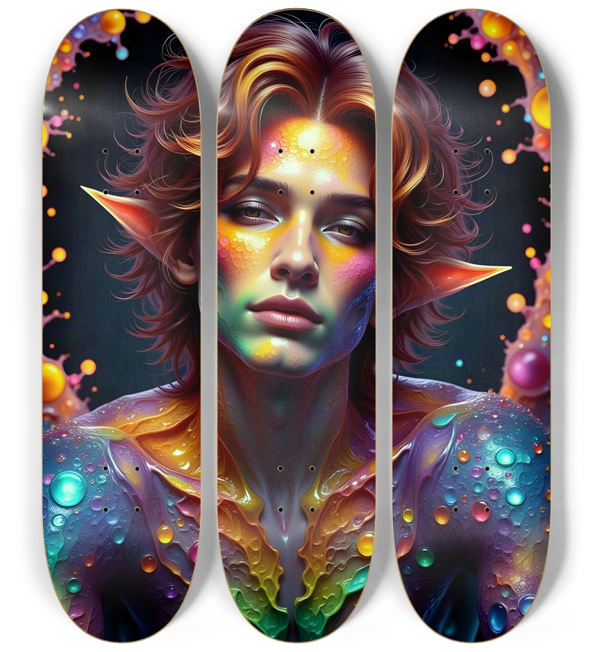 Psychedelic Gay Elf - Redhead #24 3 Deck Wall Series