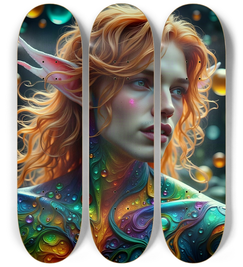Psychedelic Gay Elf - Redhead #16 3 Deck Wall Series