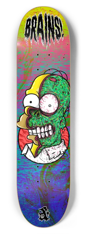 Brains! 7-3/4 Skateboard Deck 