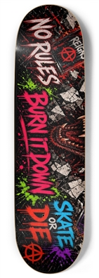 Teeth skateboard deck