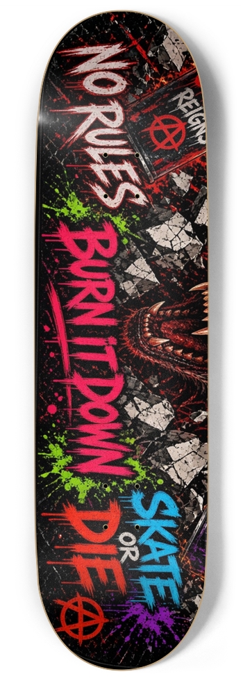 teeth Skateboard 9 Inch Skateboard
