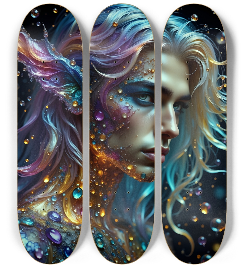 The Elf Prince - Dyed Hair #3 3 Deck Wall Series