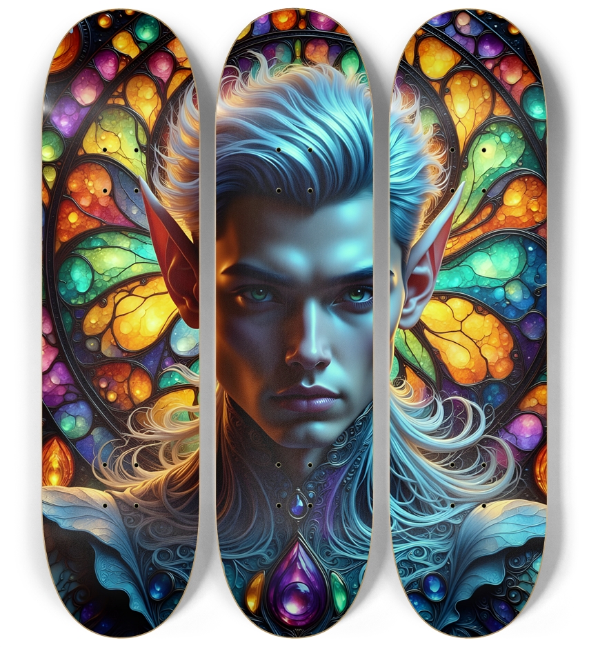The Elf Prince - Dyed Hair #13 3 Deck Wall Series