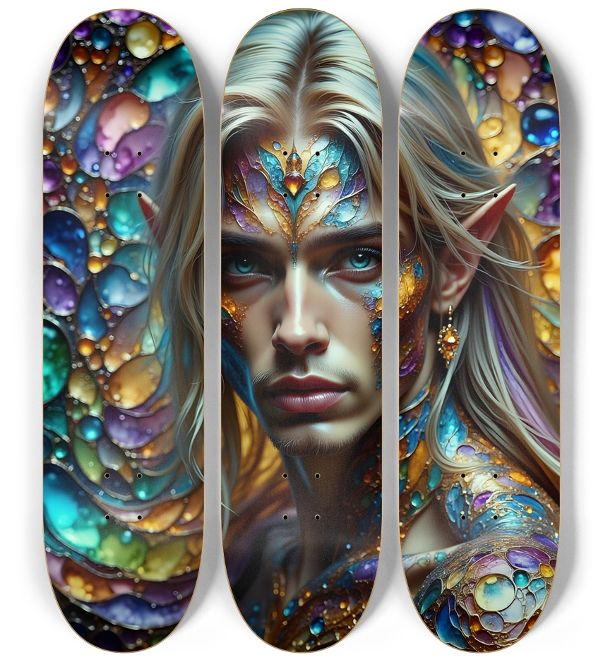 The Elf Prince - Dyed Hair #16 3 Deck Wall Series