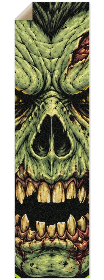 Mortal Monster Logo Green Zombie Grip Tape