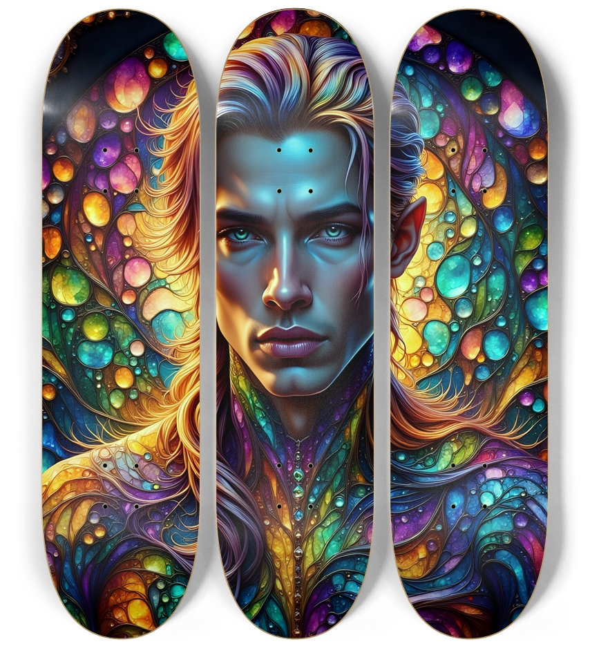 The Elf Prince - Dyed Hair #49 3 Deck Wall Series