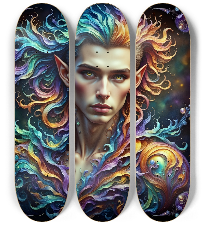 The Elf Prince - Dyed Hair #26 3 Deck Wall Series