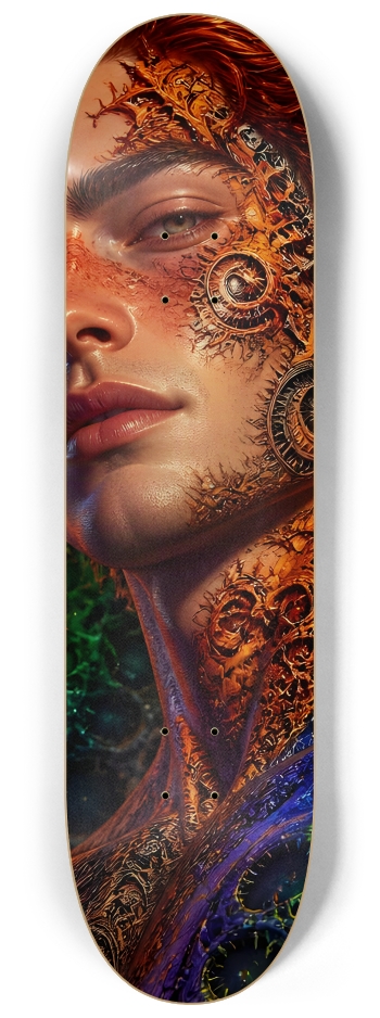 Psychedelic Gay Fractal Auburn Elf #1 #2 8-1/4 Skateboard Deck