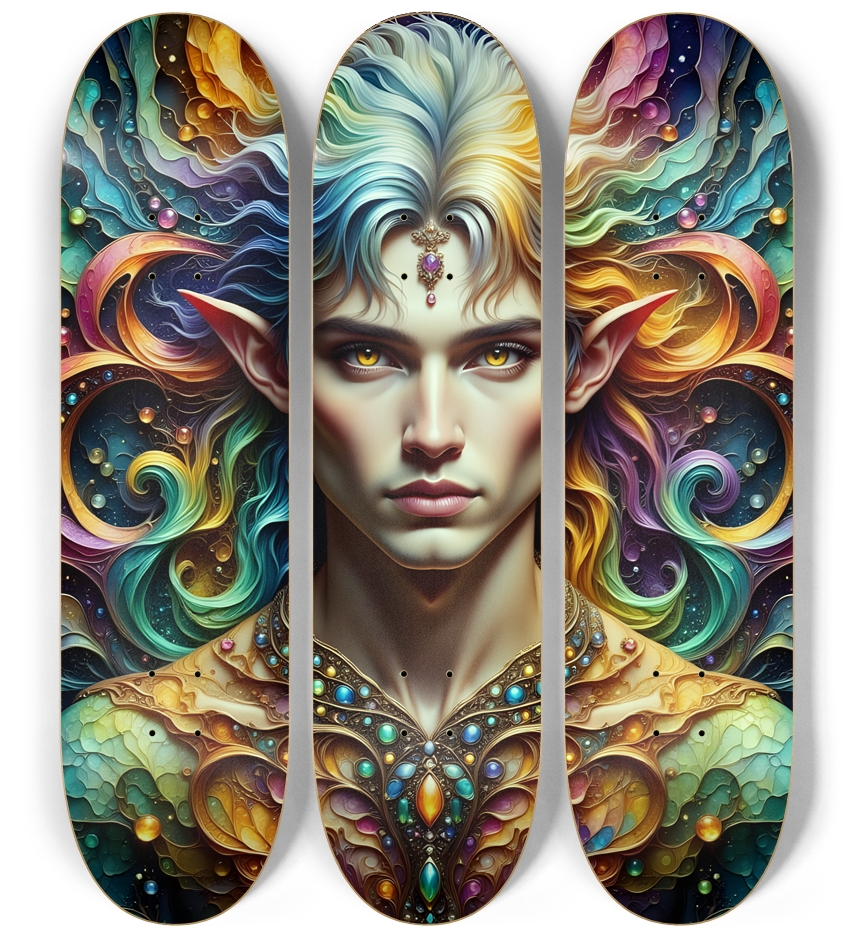 The Elf Prince - Dyed Hair #35 3 Deck Wall Series