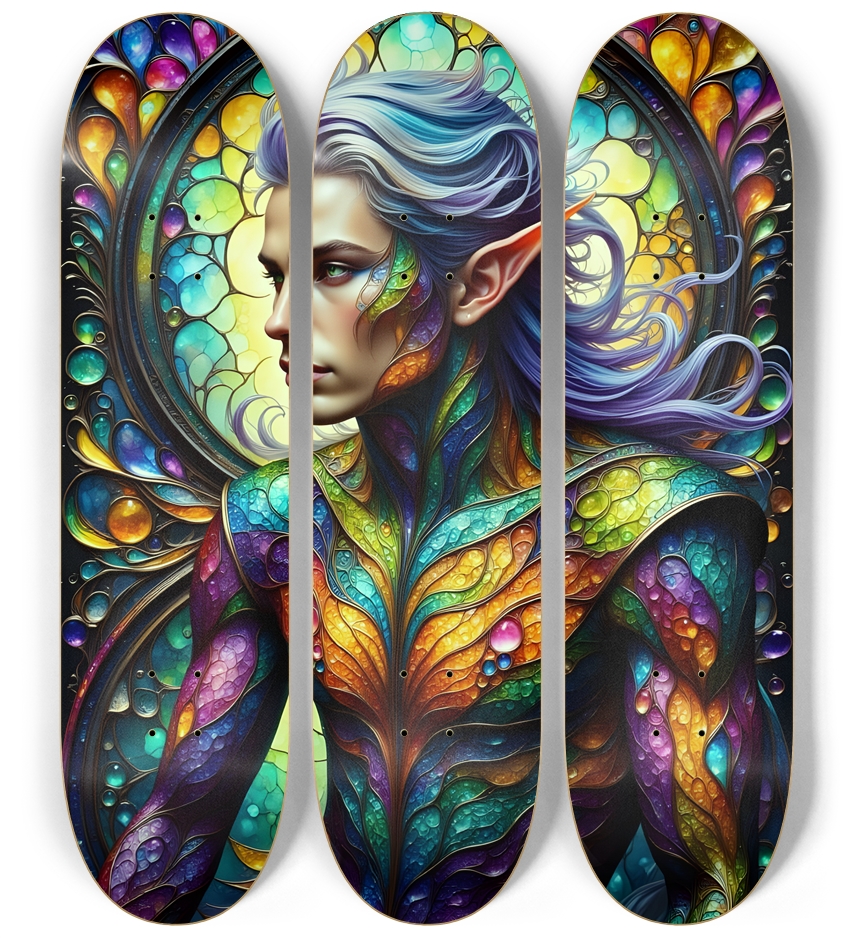 The Elf Prince - Dyed Hair #42 3 Deck Wall Series
