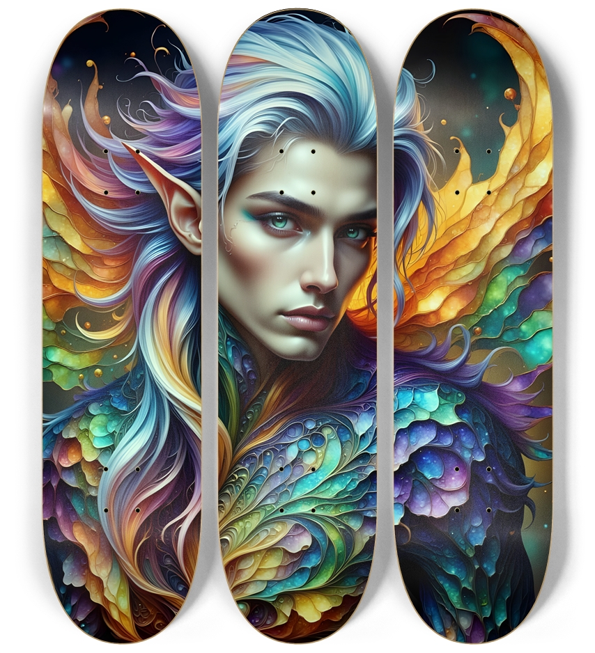 The Elf Prince - Dyed Hair #25 3 Deck Wall Series