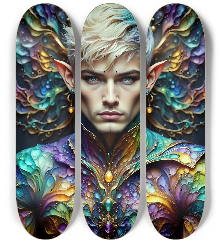 The Elf Prince - Dyed Hair #45 3 Deck Wall Series