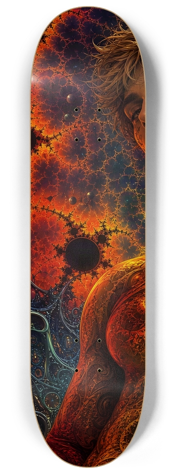 Psychedelic Gay Fractal Dirty Blonde Elf #13 #1 8-1/4 Skateboard Deck