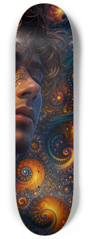 Psychedelic Gay Fractal Dirty Blonde Elf #20 #3 8-1/4 Skateboard Deck
