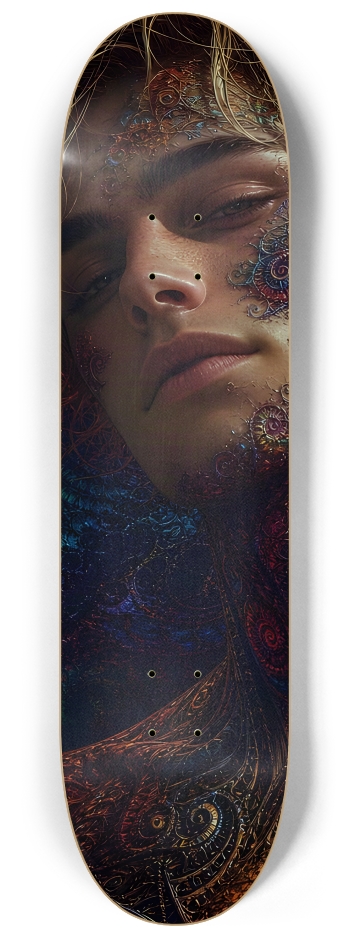 Psychedelic Gay Fractal Dirty Blonde Elf #2 #2 8-1/4 Skateboard Deck