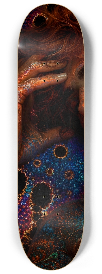 Psychedelic Gay Fractal Auburn Elf #28 #1 8-1/4 Skateboard Deck