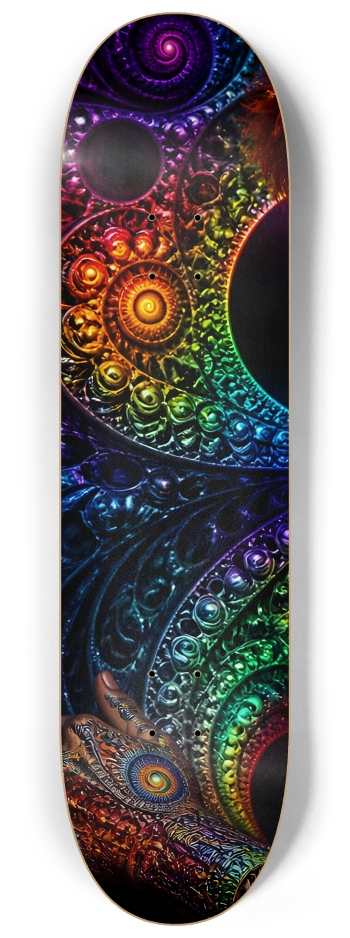 Psychedelic Gay Fractal Auburn Elf #23 #1 8-1/4 Skateboard Deck