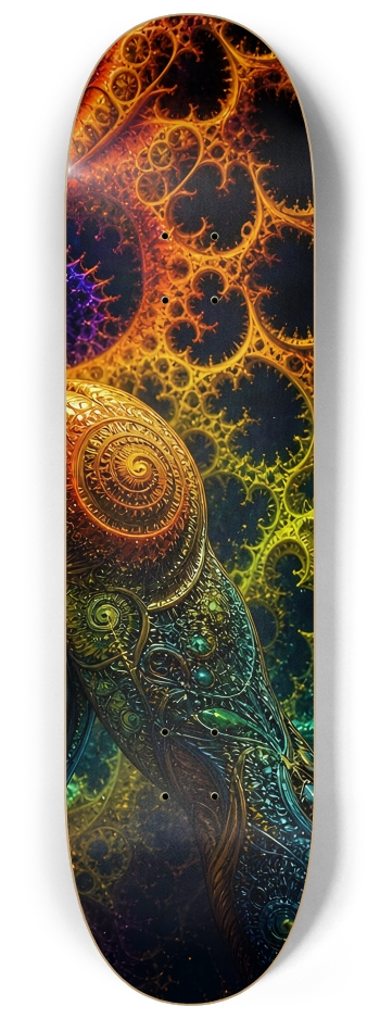 Psychedelic Gay Fractal Dirty Blonde Elf #19 #3 8-1/4 Skateboard Deck